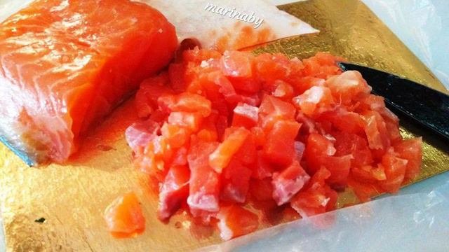 Тарталетки с подкопченной форелью