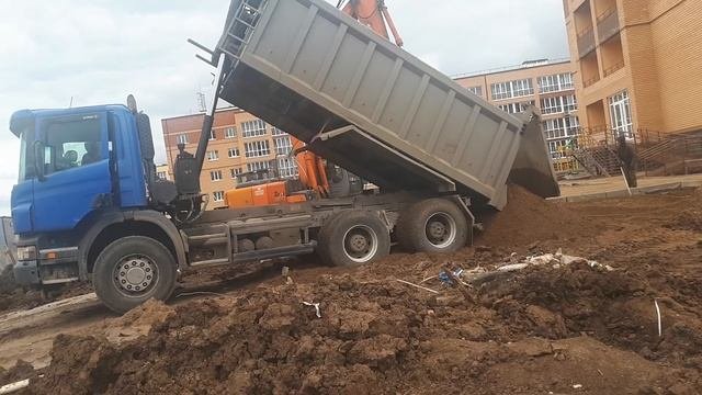 Отсыпка ПГС  Сканиа.