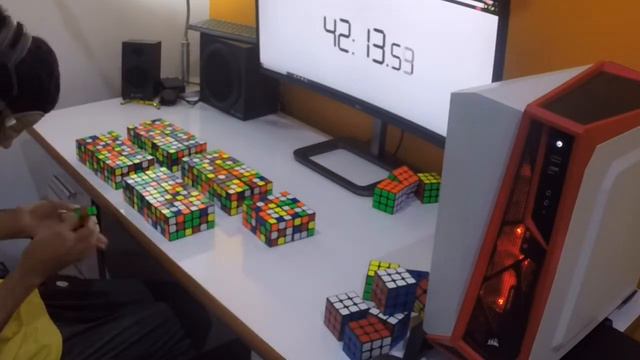 [OverWR] MBLD 47/50 cubes in 59:22! [35:34]