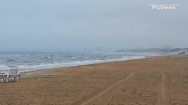 Витязево Анапа сейчас 29 мая 2024. Погода испортилась, шторм. Обстановка на пляже море сейчас