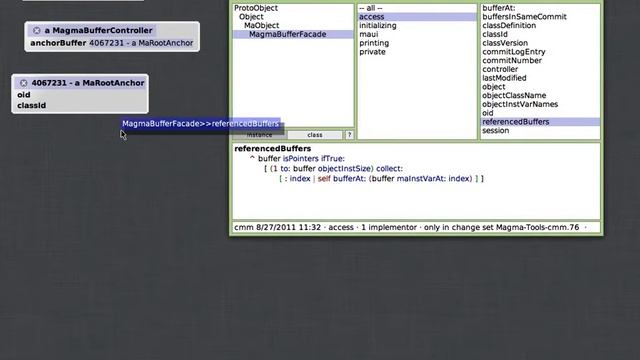Magma Buffer Browser via Maui