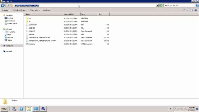 Windows - Java Installation (JRE)