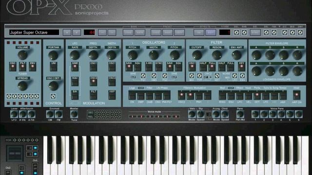 Sonic Projects OP-X PRO-II + Arturia Spark Jupiter Super Octave