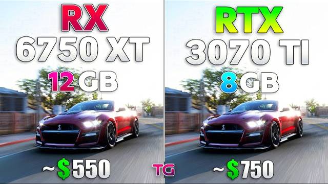 RX 6750 XT vs RTX 3070 Ti - Test in 10 Games