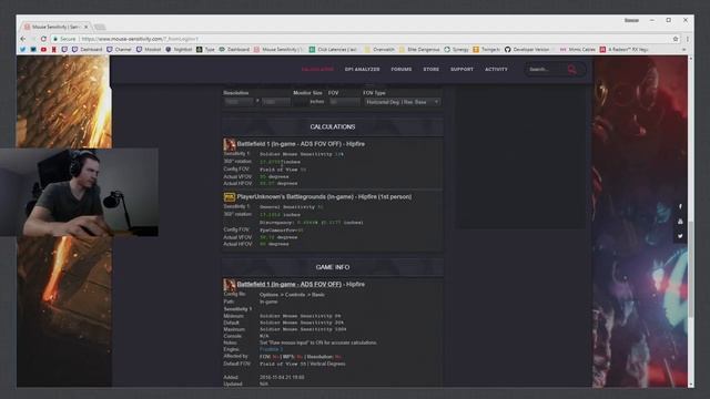 How to use MouseSensitivity.com