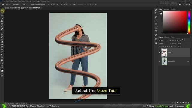 Face Stretch Effect in Photoshop  Photoshop Tutorial Easy