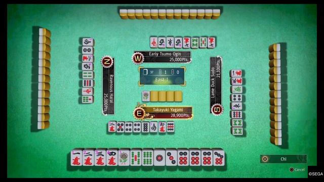 Judgment Mahjong 3 colour Straight Kamurogo achievement