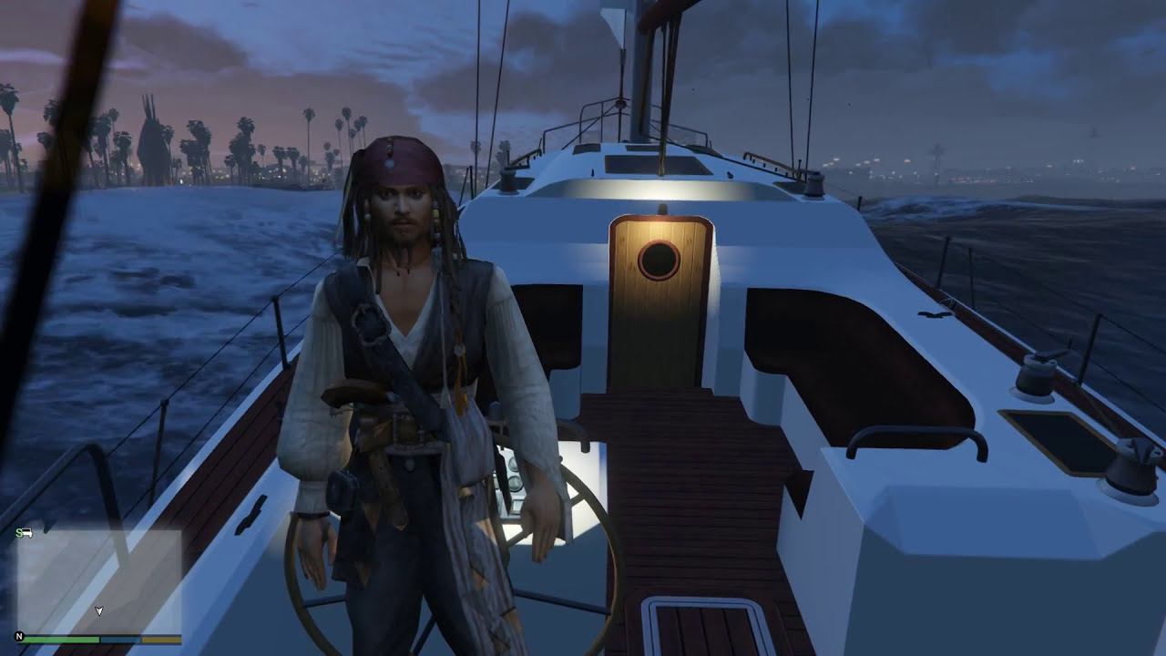 Captain Jack Sparrow mod GTA 5 - review and installation of the mod