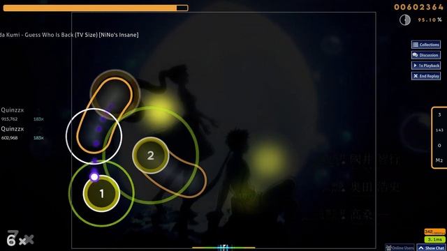 [Osu] Guess Who Is Back (Nino's Insane) 94.21% Pass