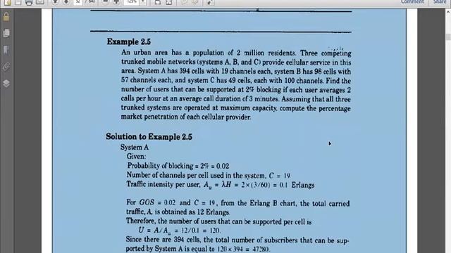 Cellular Mobile Communication Lecture on Erlang, Traffic Calculation and Market Penetration