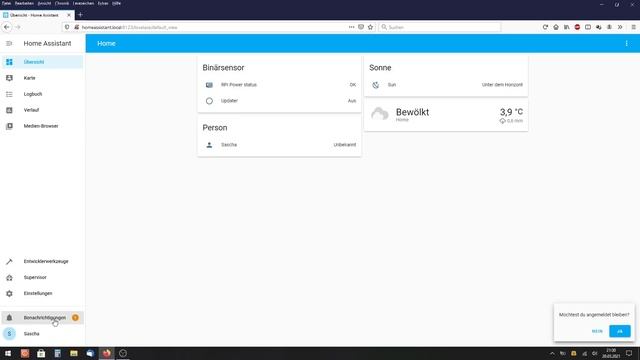 Installation der Hausautomation von Home Assistant in Verbindung mit Shelly Produkten