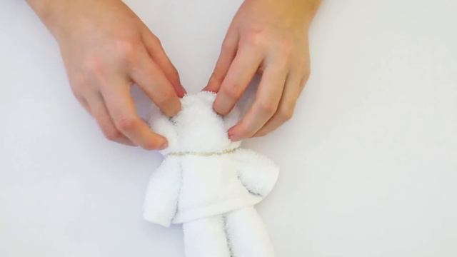 Как сделать Мишку из полотенца | Как красиво завернуть полотенце на подарок в форме мишки