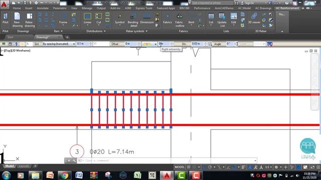 Beam Reinforcement detailing in Advance Concrete