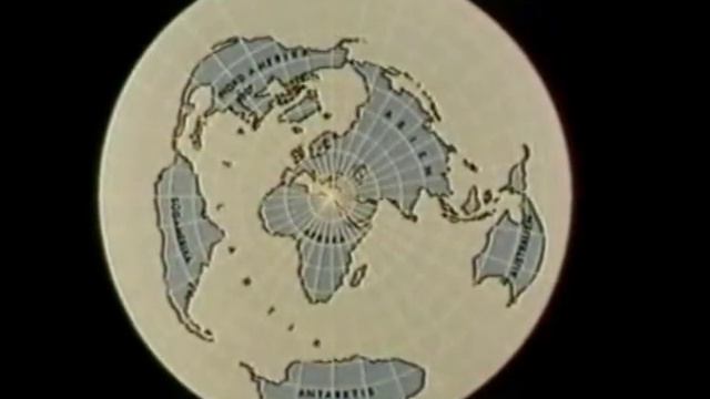 Древняя карта земного шара составленная при помощи космической техники