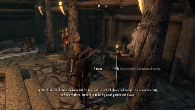 Serana's Trade Responses and She Loves Parties (SDA mod) - Skyrim, The Elder Scrolls V