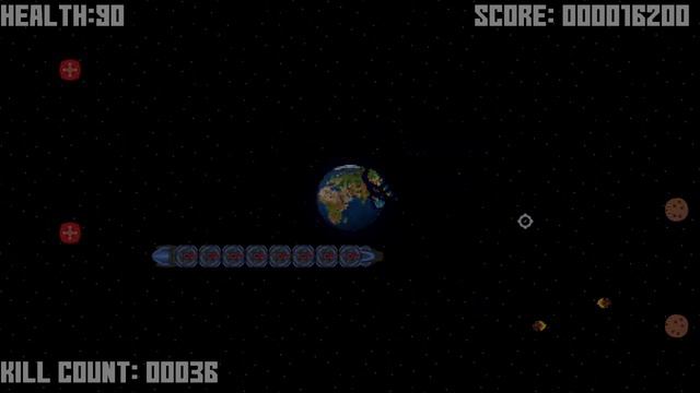 S.N.A.K.E vs Planetroids Gameplay (C#, MonoGame)