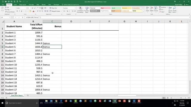 Excel Calculation with IF and MIN Functions
