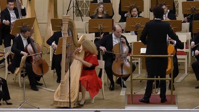 R.Gliere-Concerto for harp and orchestra, Part-2- Tema con variazione