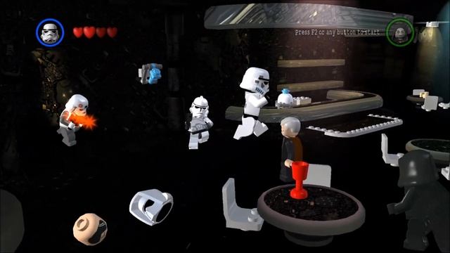 Playing in the Ultimate MEGA HUB of all 3 classic Lego Games!