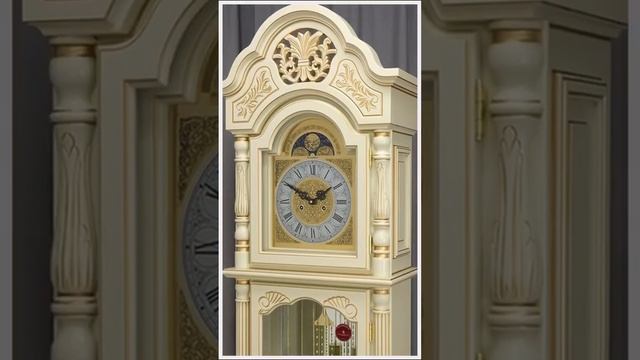 Напольные часы Columbus CR9151-PG-IV «Отражение старины» ivory, gold