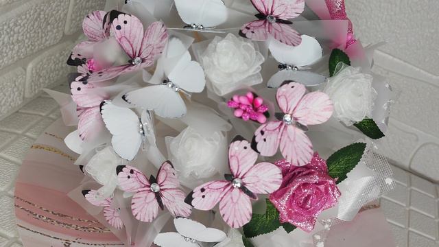 букет невесты из бабочек 👰🤵