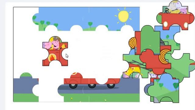 ИГРЫ ДЛЯ ДЕТЕЙ Peppa Pig Pazzle Свинка Пеппа пазл Развиваем внимание ребёнка