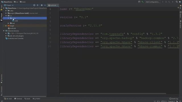 Setup Project for HBase