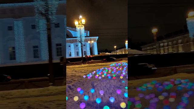 Новогодняя Стрелка Васильевского острова