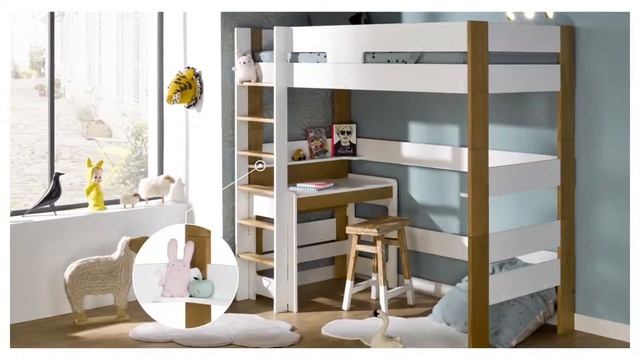 Функциональные шкаф и письменный стол Junior Provence Scandi