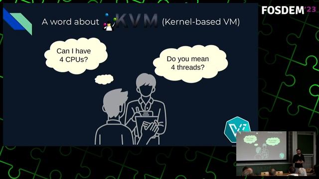 FOSDEM 2023: A journey through supporting VMs with dedicated CPUs on Kubernetes