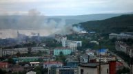 Большая Ручьевая улица, Мурманск.Пожар.
