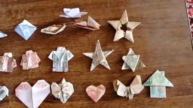 Оригами из денег