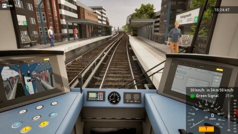 SubwaySim Hamburg U3 - Timetable Mode