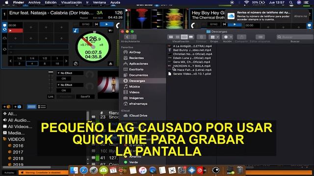 MACBOOK PRO a 1278 EN 2022 - virtual dj y serato dj comportamiento real