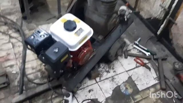 Дополнительный компрессор в основную линию для пескоструя