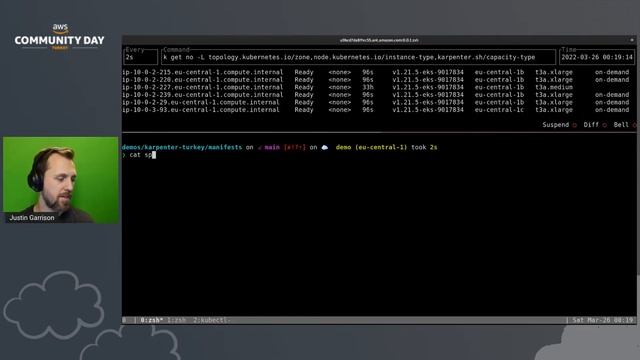 Kubernetes workload native scaling with Karpenter -  Justin Garrison - AWS Community Day 2022