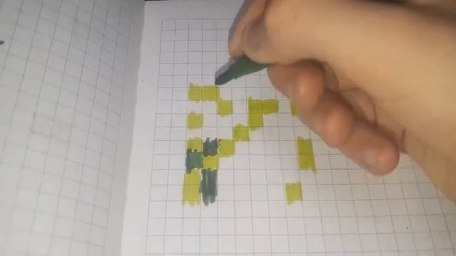 КАК НАРИСОВАТЬ КРИПЕРА ИЗ #Minecraft ПО КЛЕТОЧКАМ. БЕЗ СЛОВ.Мой ник из Майнкрафта в описании.