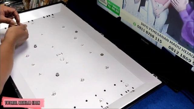 TV LED Toshiba 32 Layar gelap ada suara  32p1400vj-32p1300vj  modifikasi backlight