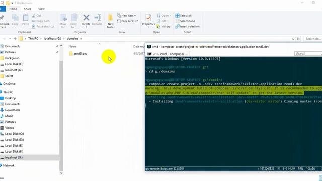 Cài đặt zend framework 3.0 trên Openserver