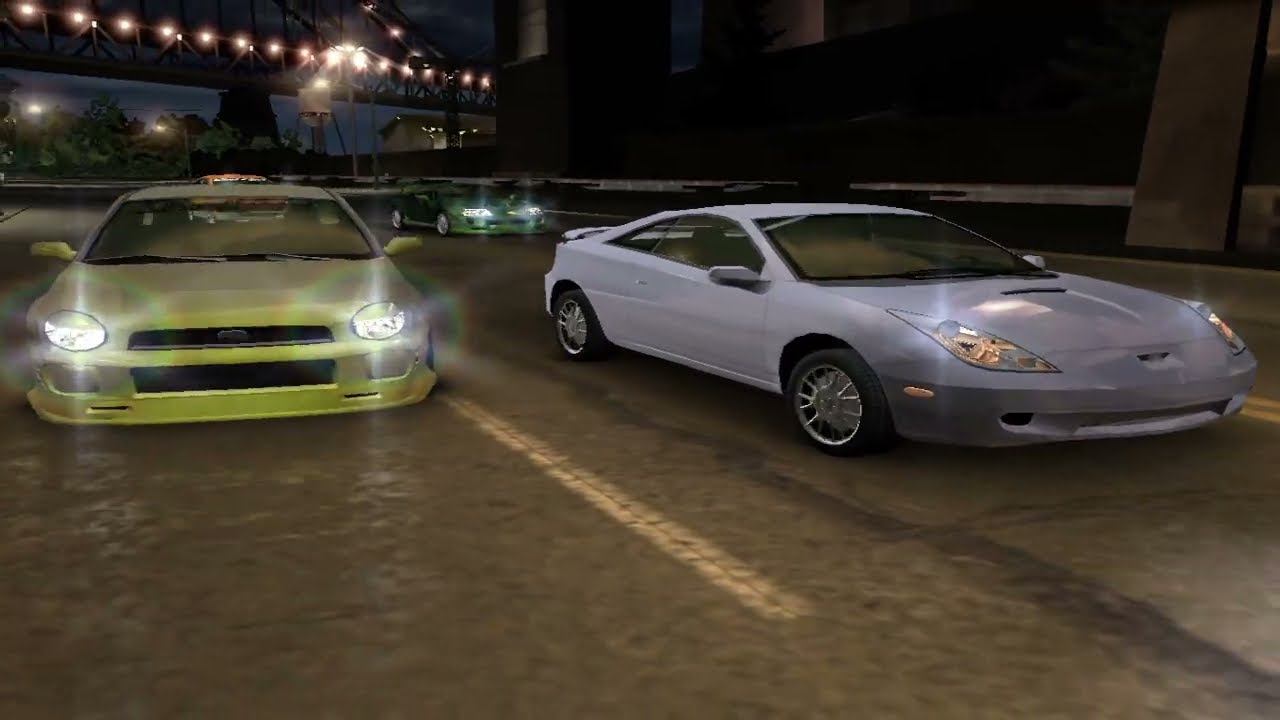 153) NFS Underground Drag Racing Celica vs Supra vs Focus vs IMPREZA Драг-рейсинг