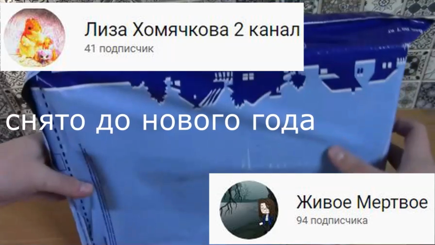 ПОСЫЛКА от хозяйки каналов Лиза Хомячкова 2 канал и Живое Мёртвое
