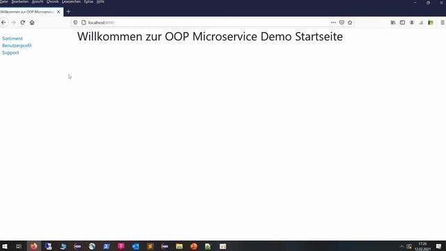 Beispiel einer Microservice-Architektur mit Docker