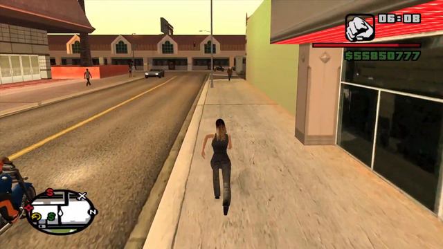 GTA San Andreas FULL HD: CJ doesn't go along with Michelle!!!