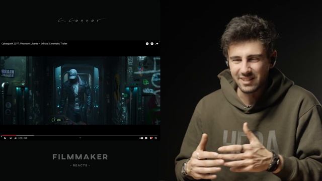 FILMMAKER REACTS TO CYBERPUNK  PHANTOM LIBERTY CINEMATIC!