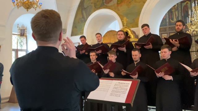 Выступление хора Сретенской академии в Высоко-Петровском монастыре