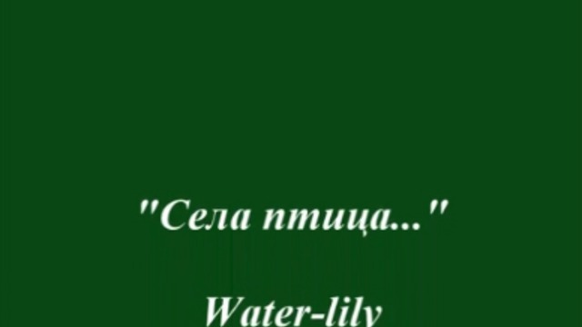 Села птица...