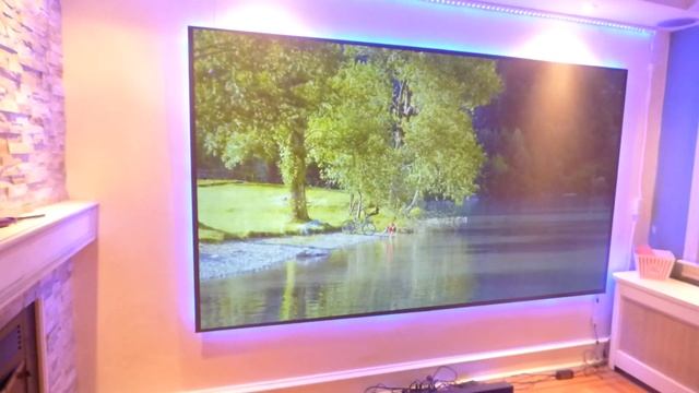 FIRST Look at our new supreme 8 ALR edgeless fix frame 126" 16:9 projection screens