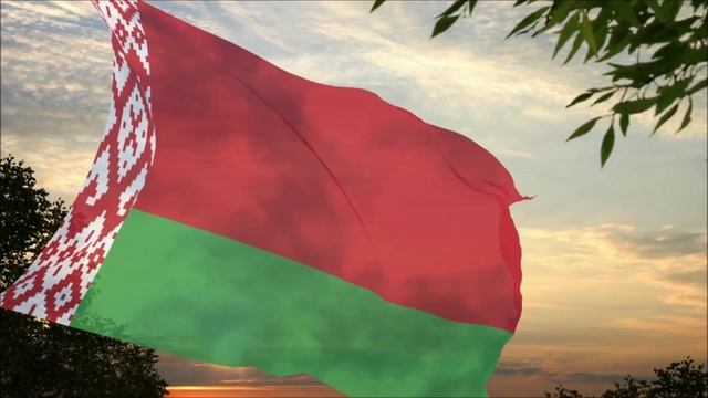 Флаг и гимн Республики Беларусь HD  Flag and Anthem of the Republic of Belarus  HD