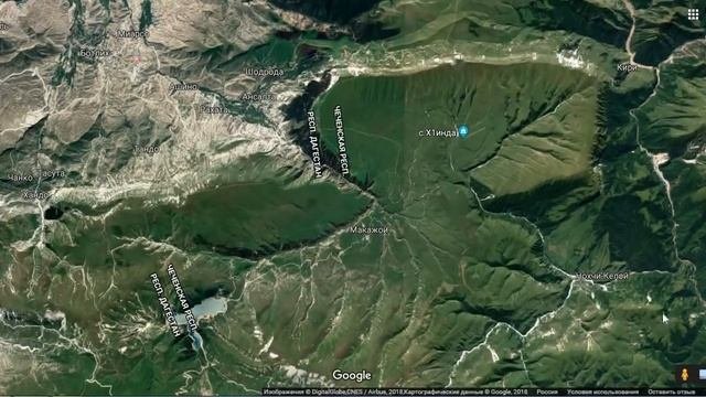 Силуэт гигантского орла в горах Чечни