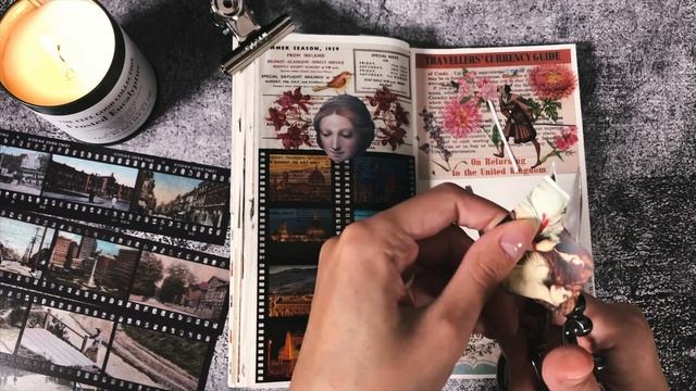 Заканчиваю Личный Дневник // АСМР Украшение ПОСЛЕДНИХ СТРАНИЦ // Journal With Me ASMR